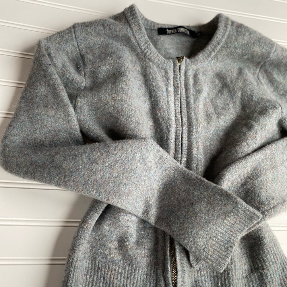 French Connection Zip-Up Small Sweater